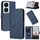 Per Honor X7b 5G Custodia in pelle con fibbia a motivo triangolare (blu reale) Per Honor X7b 5G Custodia in pelle con fibbia a motivo triangolare (blu reale)