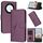 Per Honor X9a / Magic5 Lite / X40 Custodia per telefono in pelle con fibbia a motivo triangolare (viola scuro) Per Honor X9a / Magic5 Lite / X40 Custodia per telefono in pelle con fibbia a motivo triangolare (viola scuro)
