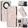 Per Honor X9a / Magic5 Lite / X40 Custodia in pelle con fibbia a motivo triangolare (oro rosa) Per Honor X9a / Magic5 Lite / X40 Custodia in pelle con fibbia a motivo triangolare (oro rosa)