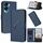 Per Honor X50i / Honor 90 Lite Custodia in pelle con fibbia a motivo triangolare (blu reale) Per Honor X50i / Honor 90 Lite Custodia in pelle con fibbia a motivo triangolare (blu reale)