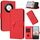 Per Honor X50 / Honor X9b Custodia per telefono in pelle con fibbia a motivo triangolare (rosso) Per Honor X50 / Honor X9b Custodia per telefono in pelle con fibbia a motivo triangolare (rosso)