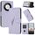 Per Honor X50 / Honor X9b Custodia per telefono in pelle con fibbia a motivo triangolare (viola chiaro) Per Honor X50 / Honor X9b Custodia per telefono in pelle con fibbia a motivo triangolare (viola chiaro)