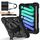 Per iPad mini 2024 / mini 6 Custodia per tablet PC ibrida in silicone con robot a colori a contrasto (nero) Per iPad mini 2024 / mini 6 Custodia per tablet PC ibrida in silicone con robot a colori a contrasto (nero)