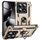Per Xiaomi 14T Pro Custodia antiurto in TPU + PC con supporto (oro)