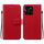 Per Honor X6a Custodia per telefono in pelle con fibbia magnetica ultra sottile (rosso) Per Honor X6a Custodia per telefono in pelle con fibbia magnetica ultra sottile (rosso)