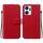 Per Honor X7a Custodia per telefono in pelle con fibbia magnetica ultra sottile (rosso) Per Honor X7a Custodia per telefono in pelle con fibbia magnetica ultra sottile (rosso)