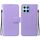 Per Honor X8 5G Custodia per telefono in pelle con fibbia magnetica ultra sottile (viola)