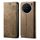 Per vivo X200 Pro mini Custodia in pelle con texture denim Flip (cachi)