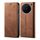 Per vivo X200 Pro mini Custodia in pelle con texture denim (marrone)