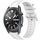 Per Samsung Galaxy Watch3 45mm Quick Release Two Side Stitching Silicone Watch Band (Bianco)