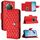 Per Honor X9c 5G Custodia per telefono in pelle con texture rombica globale con cordino (rosso) Per Honor X9c 5G Custodia per telefono in pelle con texture rombica globale con cordino (rosso)