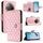 Per Honor X9c 5G Custodia per telefono in pelle con texture rombica globale con cordino (rosa) Per Honor X9c 5G Custodia per telefono in pelle con texture rombica globale con cordino (rosa)