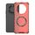 Per Honor X60 5G Custodia per telefono antiurto con anello magnetico a nido d'ape (rosso) Per Honor X60 5G Custodia per telefono antiurto con anello magnetico a nido d'ape (rosso)