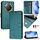 Custodia per telefono in pelle con stampa RFID Global Smile per Honor X9c 5G (verde pavone) Custodia per telefono in pelle con stampa RFID Global Smile per Honor X9c 5G (verde pavone)