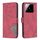 Per Xiaomi 15 Custodia per telefono in pelle con texture a rombo con fibbia magnetica (rosso) Per Xiaomi 15 Custodia per telefono in pelle con texture a rombo con fibbia magnetica (rosso)