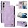 Per vivo V40 Lite 4G / 5G IDN Skin Feel Life Tree Custodia in pelle con bottoni in metallo (viola)