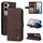 Per vivo V40 Lite 4G / 5G IDN Skin Feel Life Tree Custodia in pelle con bottoni in metallo (marrone)