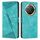 Custodia in pelle per telefono Honor X9c Dream Triangle con cordino (verde) Custodia in pelle per telefono Honor X9c Dream Triangle con cordino (verde)