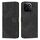 Custodia per telefono in pelle con motivo a strisce per Honor X7c con cordino (nero) Custodia per telefono in pelle con motivo a strisce per Honor X7c con cordino (nero)