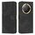 Custodia per telefono in pelle con motivo a strisce per Honor X9c / X60 Pro con cordino (nero) Custodia per telefono in pelle con motivo a strisce per Honor X9c / X60 Pro con cordino (nero)