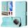 Custodia per telefono in pelle con stampa a nido d'ape RFID per Honor X9c 5G (verde menta) Custodia per telefono in pelle con stampa a nido d'ape RFID per Honor X9c 5G (verde menta)