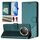 Custodia per telefono in pelle con stampa a nido d'ape RFID per Honor X9c 5G (verde pavone) Custodia per telefono in pelle con stampa a nido d'ape RFID per Honor X9c 5G (verde pavone)