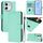 Per Tecno Spark 30 5G / Pova 6 Neo 5G Custodia in pelle tinta unita effetto pelle con cordino (verde menta) Per Tecno Spark 30 5G / Pova 6 Neo 5G Custodia in pelle tinta unita effetto pelle con cordino (verde menta)