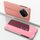 Custodia per telefono in pelle con flip orizzontale a specchio placcato per Honor X9c con supporto (oro rosa) Custodia per telefono in pelle con flip orizzontale a specchio placcato per Honor X9c con supporto (oro rosa)