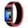 Per Huawei Band 8 cinturino in nylon intrecciato da 16 mm (rosso nero)