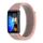Per Huawei Band 8 cinturino in nylon intrecciato da 16 mm (colore rosato)