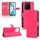 Custodia in pelle magnetica con chiusura magnetica per Honor X5b 4G (rosso rosa) Custodia in pelle magnetica con chiusura magnetica per Honor X5b 4G (rosso rosa)