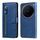 Per vivo X200 Custodia per telefono in pelle con cerniera e texture di vitello alla moda (blu) Per vivo X200 Custodia per telefono in pelle con cerniera e texture di vitello alla moda (blu)