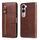 Per vivo Y19s Custodia per telefono in pelle con cerniera e texture di vitello alla moda (marrone) Per vivo Y19s Custodia per telefono in pelle con cerniera e texture di vitello alla moda (marrone)
