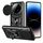 Per Infinix Zero 40 4G Custodia per fotocamera scorrevole TPU+PC (nero)