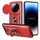 Per Infinix Zero 40 4G Custodia per fotocamera scorrevole TPU+PC (rosso)