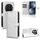 Per Honor Magic7 Pro 5G Custodia in pelle con trama a nido d'ape (argento) Per Honor Magic7 Pro 5G Custodia in pelle con trama a nido d'ape (argento)