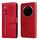 Custodia per telefono in pelle con cerniera e texture di vitello alla moda per Honor Magic7 Pro (rosso) Custodia per telefono in pelle con cerniera e texture di vitello alla moda per Honor Magic7 Pro (rosso)