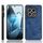 Per OnePlus 13 Custodia per telefono con motivo a mucca e cuciture (blu)