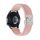Cinturino per orologio in nylon intrecciato con bottone automatico da 22 mm (sabbia rosa) Cinturino per orologio in nylon intrecciato con bottone automatico da 22 mm (sabbia rosa)