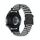 Cinturino per orologio in nylon intrecciato con bottone automatico da 22 mm (motivo a onde, nero e bianco) Cinturino per orologio in nylon intrecciato con bottone automatico da 22 mm (motivo a onde, nero e bianco)