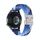 Cinturino per orologio in nylon intrecciato con bottone automatico da 22 mm (blu colorato) Cinturino per orologio in nylon intrecciato con bottone automatico da 22 mm (blu colorato)