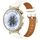 Per Huawei Watch GT 5 Pro 42mm Square 18mm Cinturino in pelle (bianco)