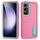 Per Samsung Galaxy S24+ / S25+ 5G Custodia per telefono in silicone ibrido PC robusto con supporto (rosso rosa + verde chiaro) Per Samsung Galaxy S24+ / S25+ 5G Custodia per telefono in silicone ibrido PC robusto con supporto (rosso rosa + verde chiaro)