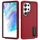 Per Samsung Galaxy S25 Ultra 5G Custodia per telefono in silicone ibrido PC robusto con supporto (rosso + nero) Per Samsung Galaxy S25 Ultra 5G Custodia per telefono in silicone ibrido PC robusto con supporto (rosso + nero)