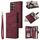 Per Samsung Galaxy S25 Ultra 5G Custodia per telefono in pelle con cerniera smerigliata multifunzionale (rosso vino) Per Samsung Galaxy S25 Ultra 5G Custodia per telefono in pelle con cerniera smerigliata multifunzionale (rosso vino)
