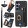 Per Samsung Galaxy S25 5G Custodia per telefono con portafoglio multi-carta con effetto pelle retrò (nero) Per Samsung Galaxy S25 5G Custodia per telefono con portafoglio multi-carta con effetto pelle retrò (nero)