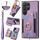 Per Samsung Galaxy S25 Ultra 5G Retro Skin-feel Ring Multi-card Wallet Phone Case (Viola) Per Samsung Galaxy S25 Ultra 5G Retro Skin-feel Ring Multi-card Wallet Phone Case (Viola)