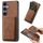 Per Samsung Galaxy S25 5G Retro Leather Card Bag Custodia magnetica per telefono (marrone) Per Samsung Galaxy S25 5G Retro Leather Card Bag Custodia magnetica per telefono (marrone)