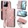 Per Xiaomi 15 Custodia per telefono in pelle con fibbia laterale con cerniera geometrica (rosa) Per Xiaomi 15 Custodia per telefono in pelle con fibbia laterale con cerniera geometrica (rosa)