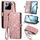 Per Xiaomi 15 Pro Custodia per telefono in pelle con fibbia laterale con cerniera geometrica (rosa) Per Xiaomi 15 Pro Custodia per telefono in pelle con fibbia laterale con cerniera geometrica (rosa)